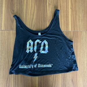 Bella Canvas Black Tank Top with Alpha Gamma Delta Print